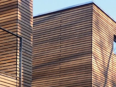 Facciate in legno di larice e douglas colorate e impregnate – BIORHO facciata