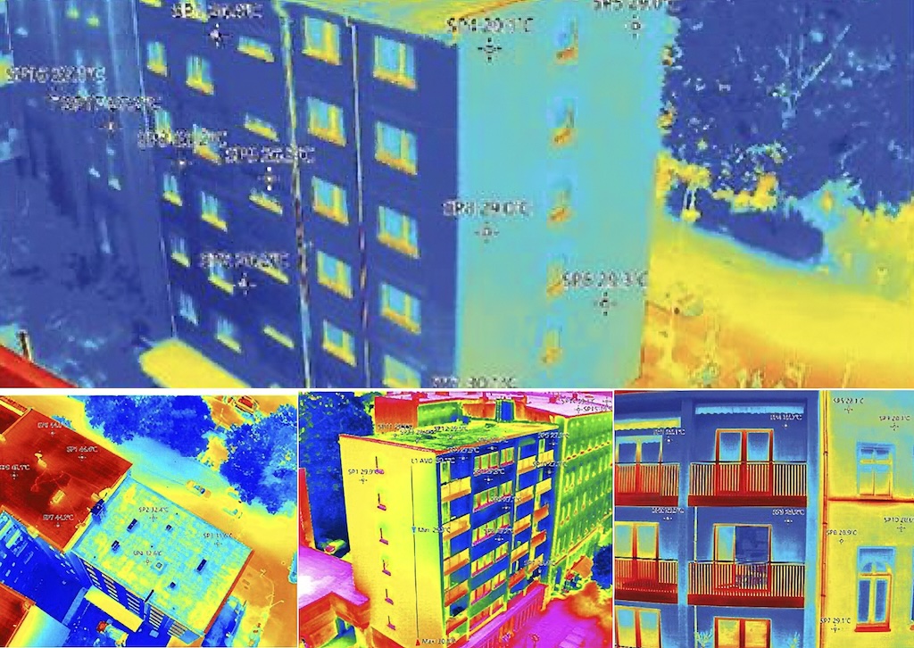 Comparazione isolanti nanotecnologici analisi con termocamera